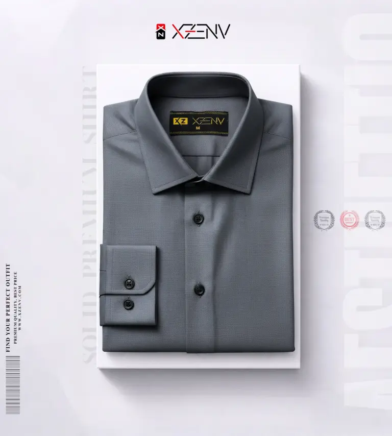 XZENV Dark Oxford Premium Shirt
