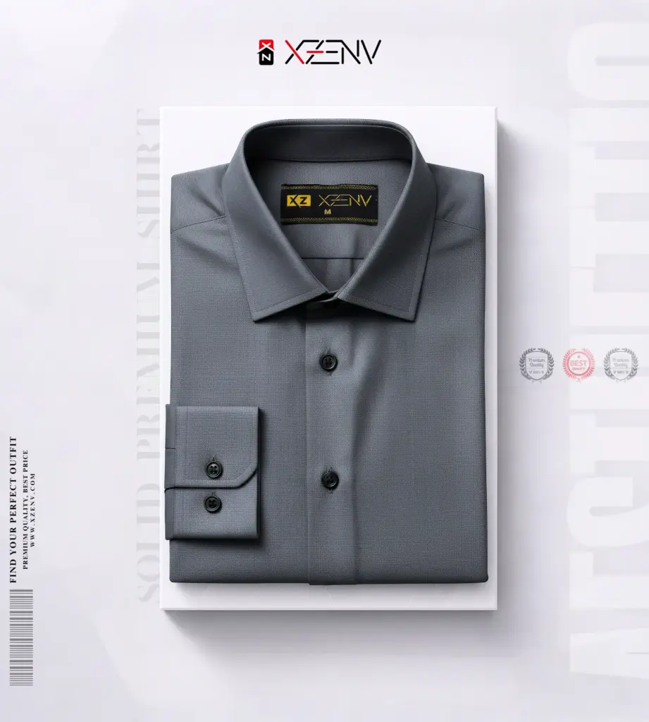 XZENV Dark Oxford Premium Shirt