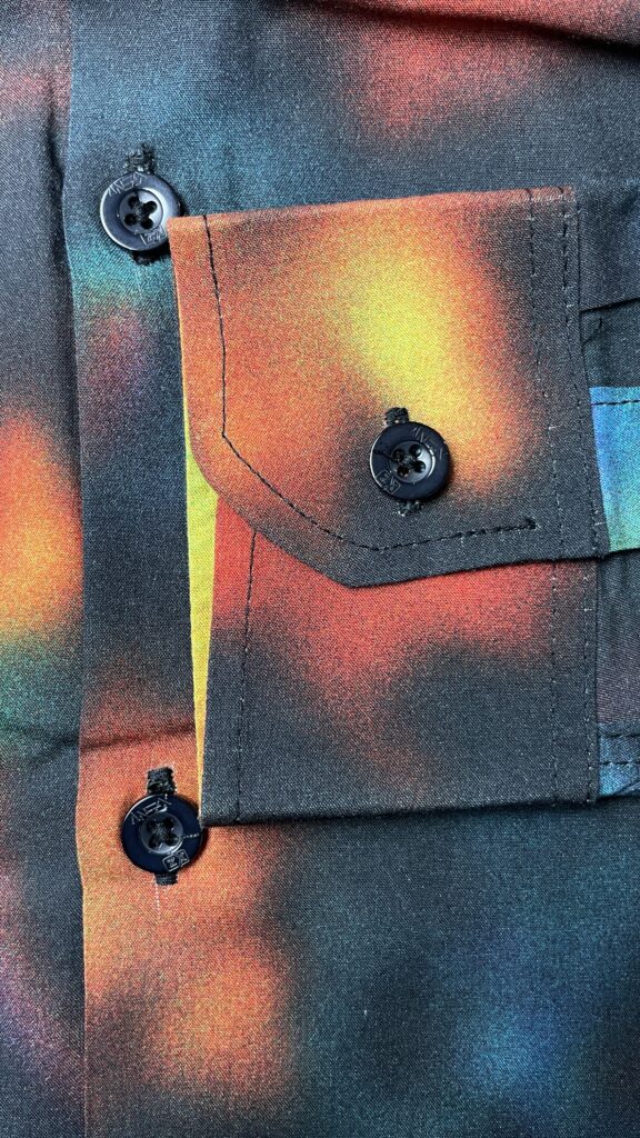 XZENV Neon Splash Abstract Shirt
