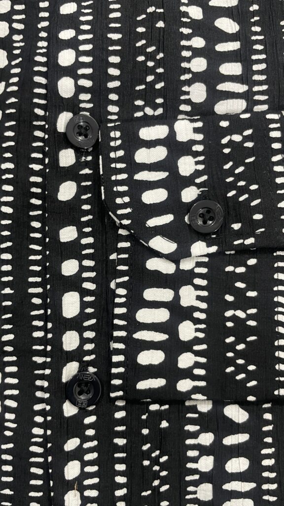 XZENV Mono Dot Stripe Shirt