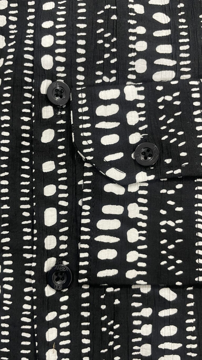 XZENV Mono Dot Stripe Shirt
