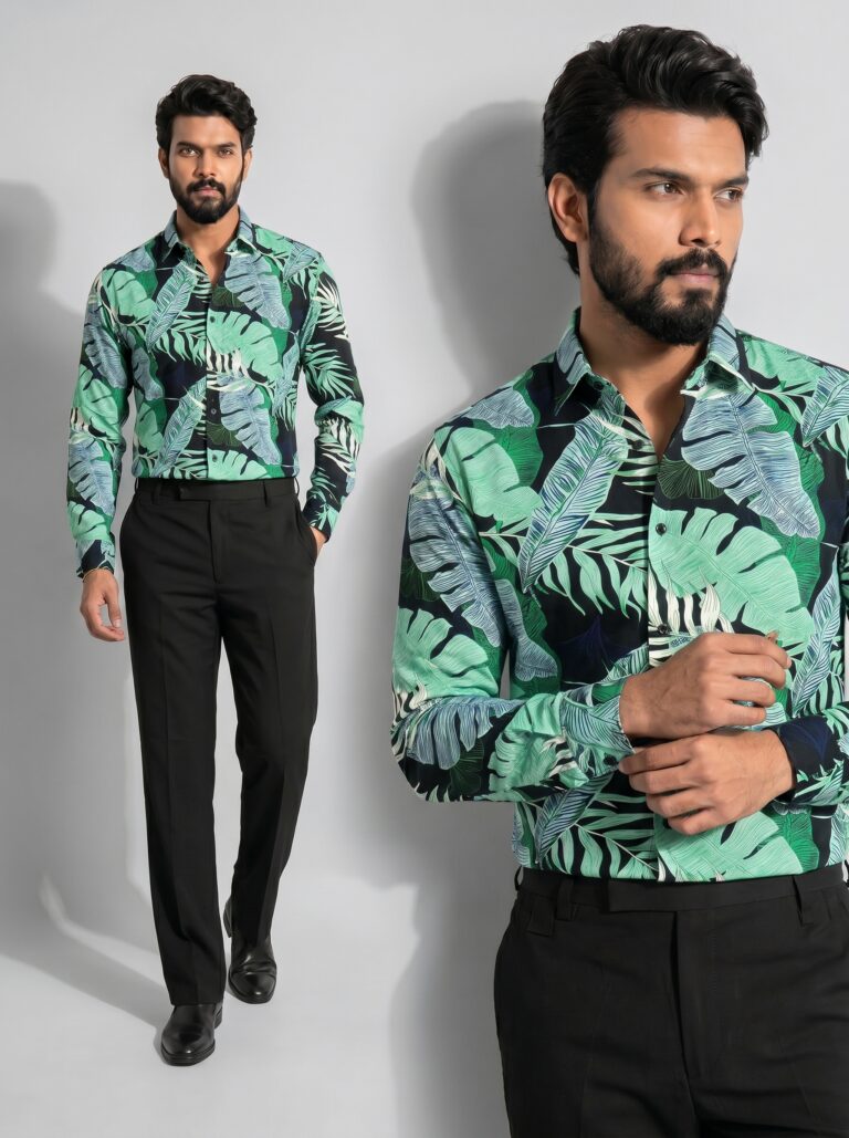 XZENV Zebra Pattern Shirt